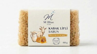 Keçi Sütü & Bal - Doğal Kabak Lifli Sabun - 100g