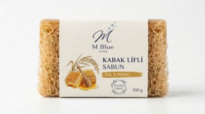 Bal & Pirinç - Doğal Kabak Lifli Sabun - 100g